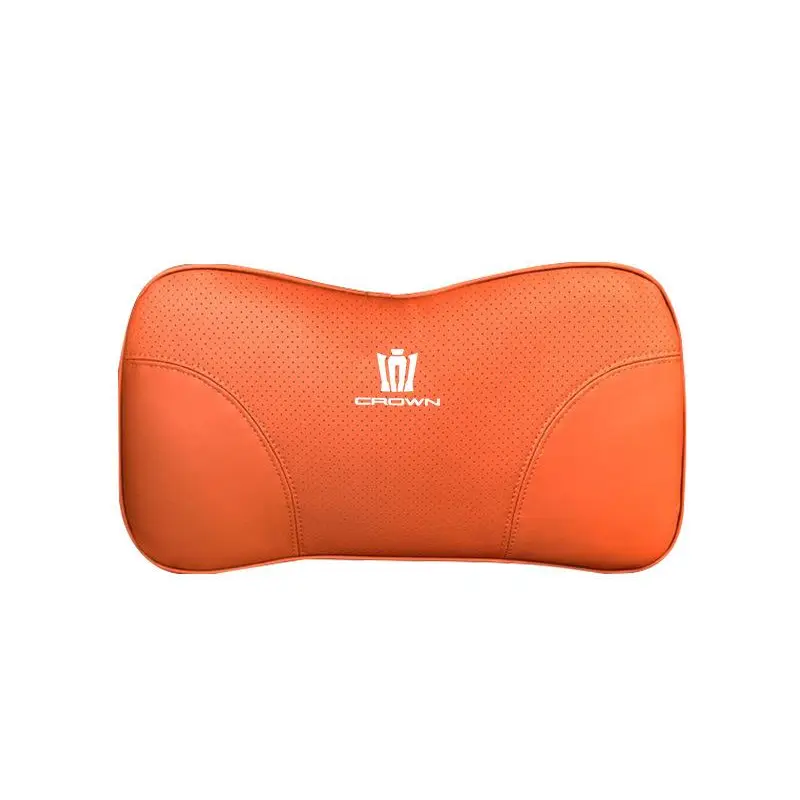 Suitable For Crown Kluger Car Seat Headrest Lumbar Pillow Orange