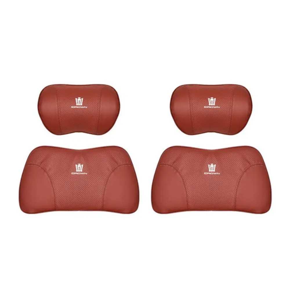 Suitable For Crown Kluger Car Seat Headrest Lumbar Pillow Red