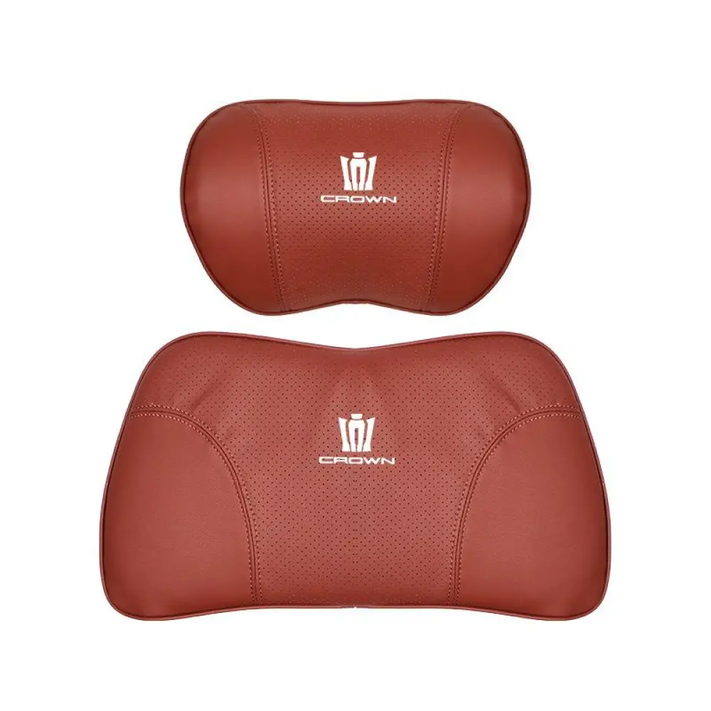 Suitable For Crown Kluger Car Seat Headrest Lumbar Pillow Red