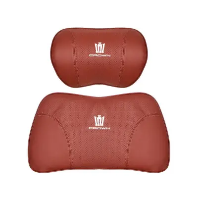 Suitable For Crown Kluger Car Seat Headrest Lumbar Pillow Red 01