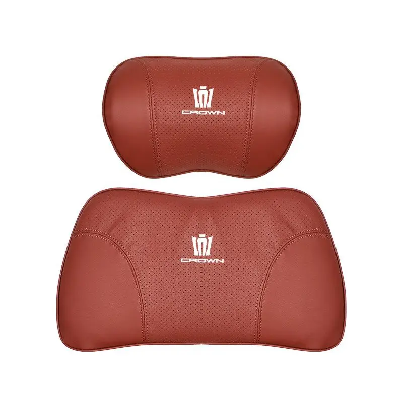 Suitable For Crown Kluger Car Seat Headrest Lumbar Pillow Red
