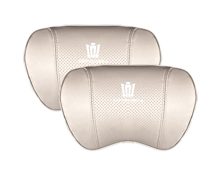 Suitable For Crown Kluger Car Seat Headrest Lumbar Pillow White