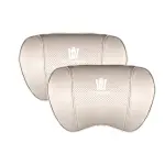 Suitable For Crown Kluger Car Seat Headrest Lumbar Pillow White