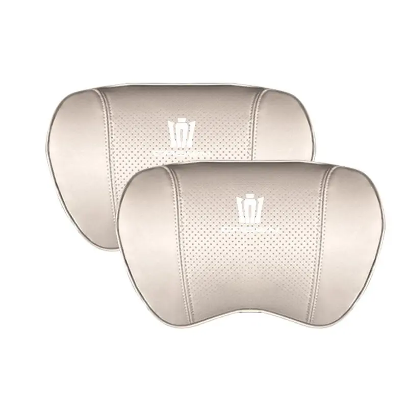 Suitable For Crown Kluger Car Seat Headrest Lumbar Pillow White
