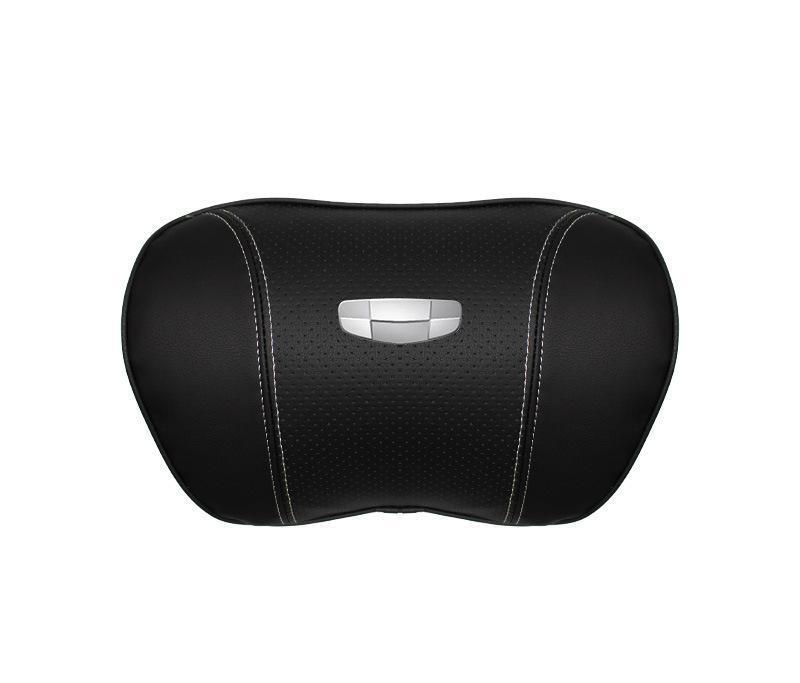 Suitable For Geometry Car Seat Headrest Lumbar Pillow Black