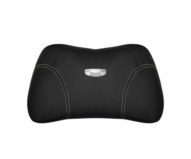 Suitable For Geometry Car Seat Headrest Lumbar Pillow Black