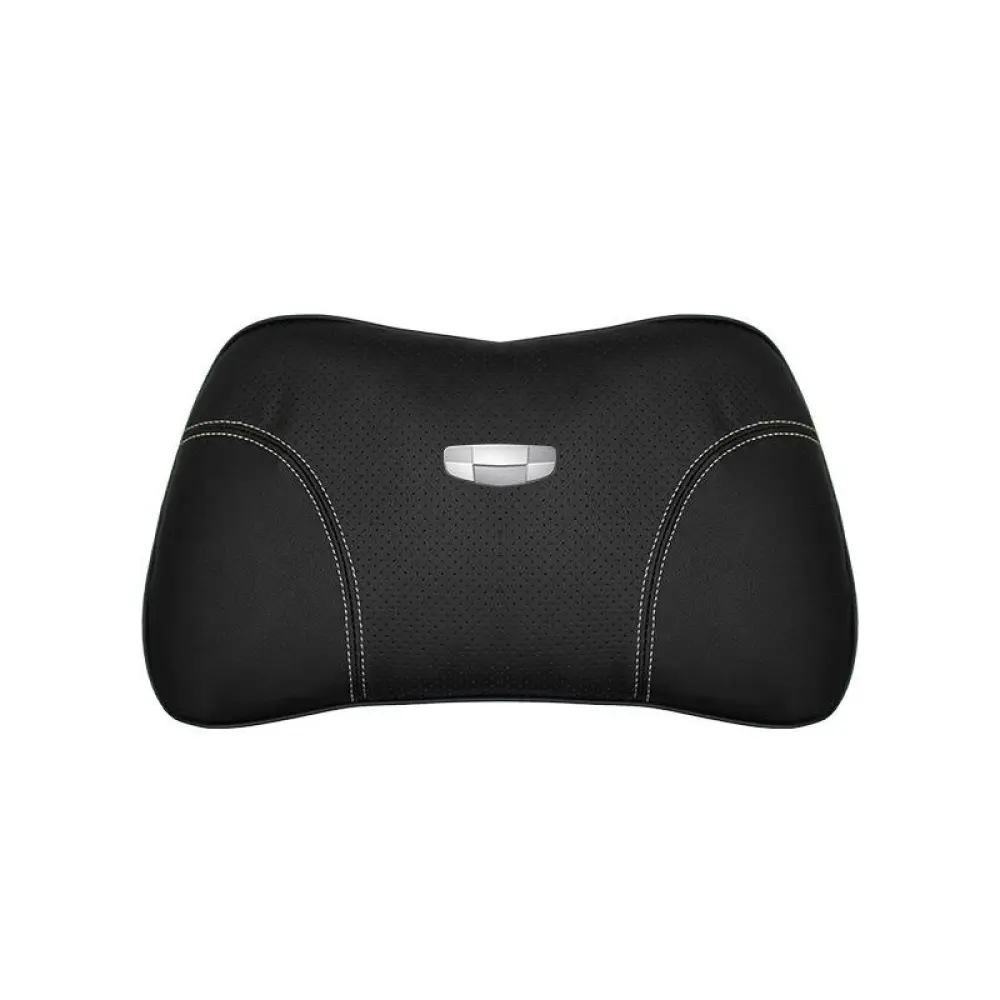 Suitable For Geometry Car Seat Headrest Lumbar Pillow Black