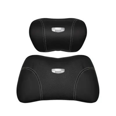 Suitable For Geometry Car Seat Headrest Lumbar Pillow Black 01