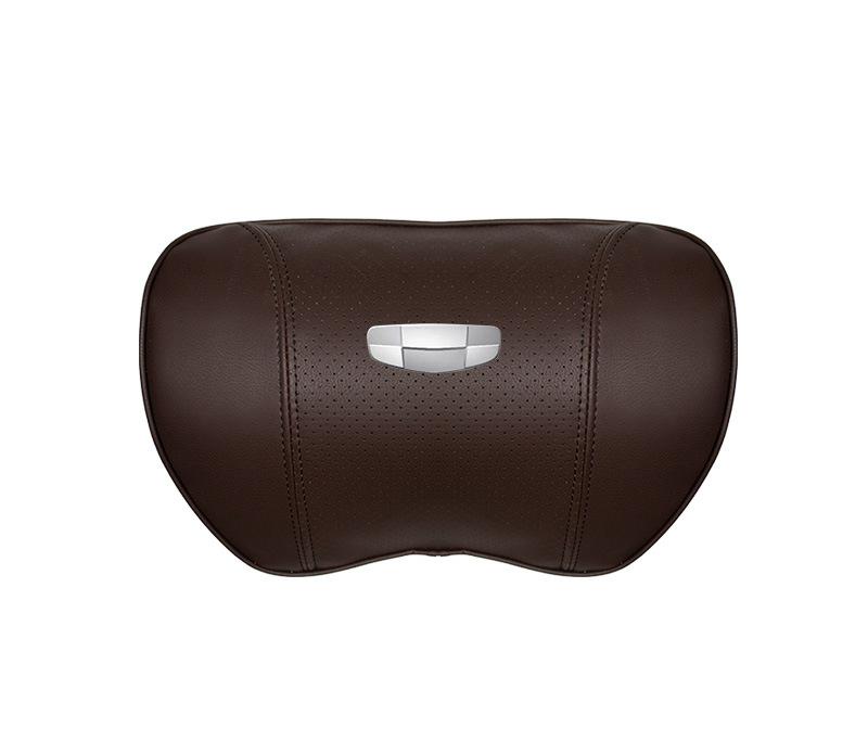 Suitable For Geometry Car Seat Headrest Lumbar Pillow Brown