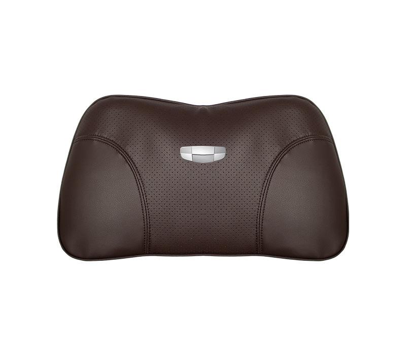 Suitable For Geometry Car Seat Headrest Lumbar Pillow Brown