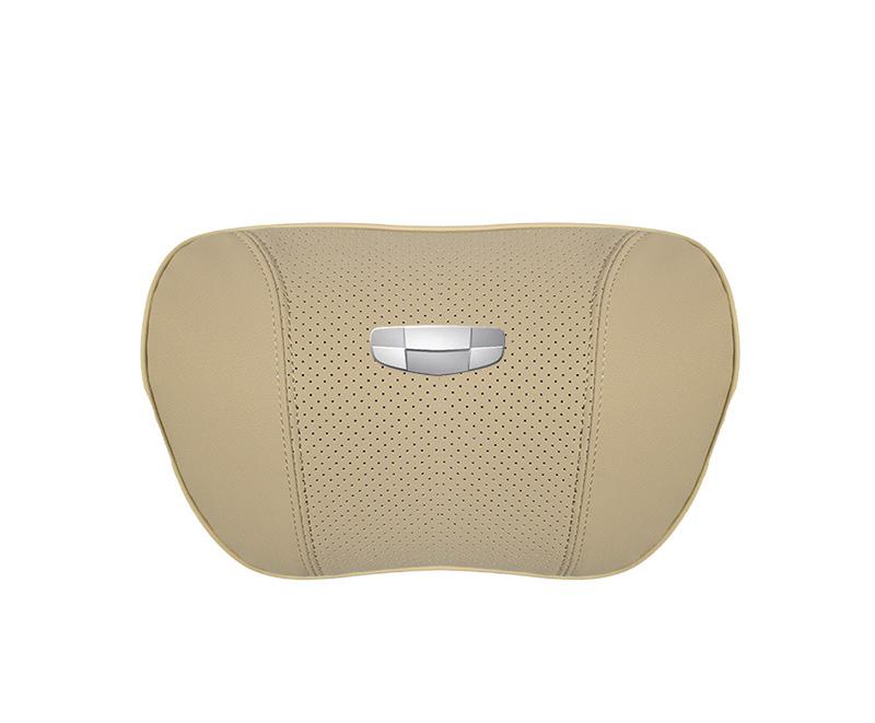 Suitable For Geometry Car Seat Headrest Lumbar Pillow Off-White