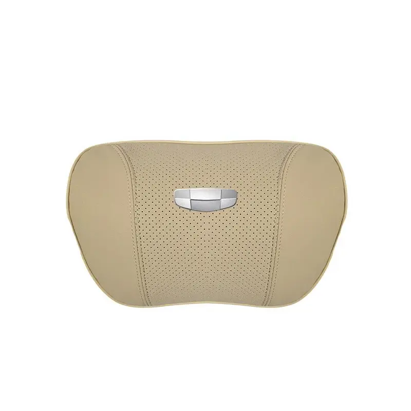 Suitable For Geometry Car Seat Headrest Lumbar Pillow Off-White
