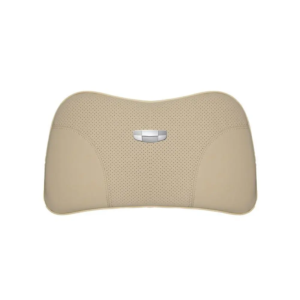Suitable For Geometry Car Seat Headrest Lumbar Pillow Off-White