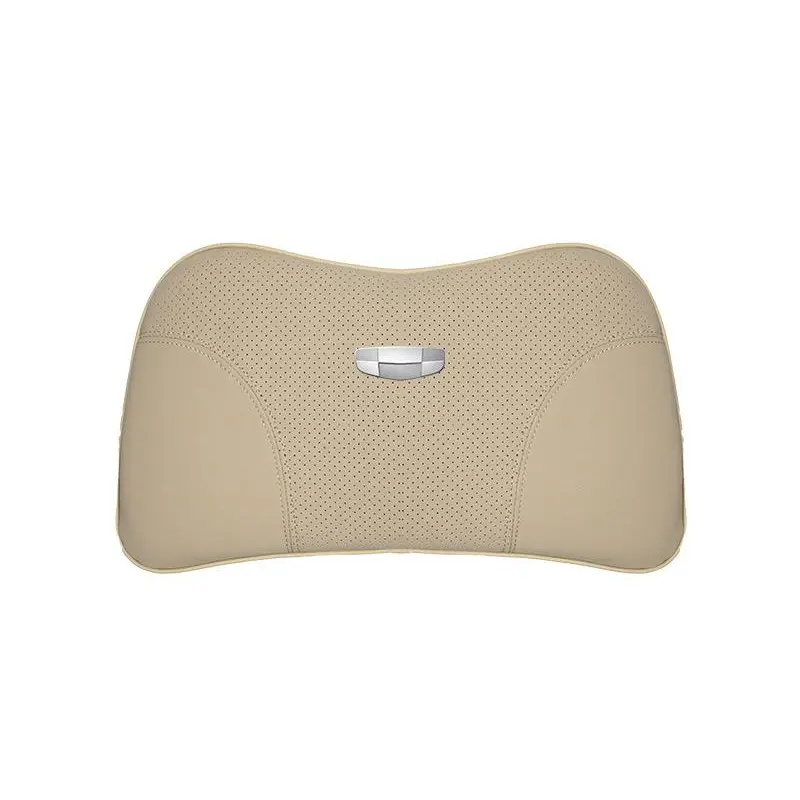 Suitable For Geometry Car Seat Headrest Lumbar Pillow Off-White