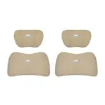 Suitable For Geometry Car Seat Headrest Lumbar Pillow Off-White