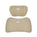 Suitable For Geometry Car Seat Headrest Lumbar Pillow Off-White