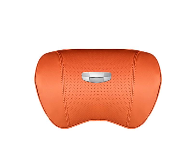 Suitable For Geometry Car Seat Headrest Lumbar Pillow Orange
