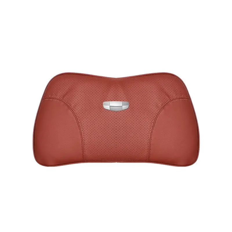 Suitable For Geometry Car Seat Headrest Lumbar Pillow Red