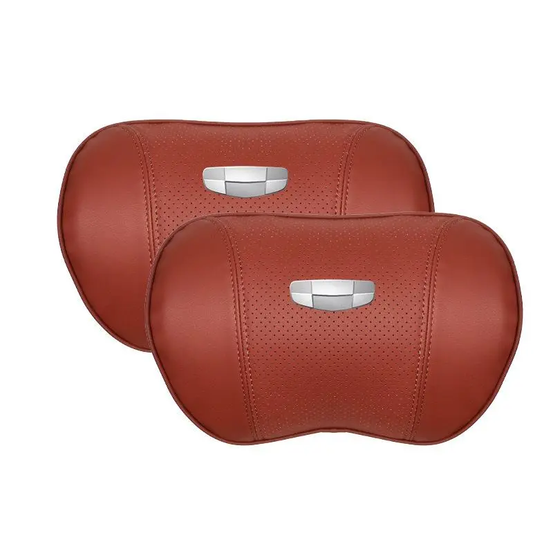Suitable For Geometry Car Seat Headrest Lumbar Pillow Red