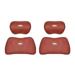 Suitable For Geometry Car Seat Headrest Lumbar Pillow Red