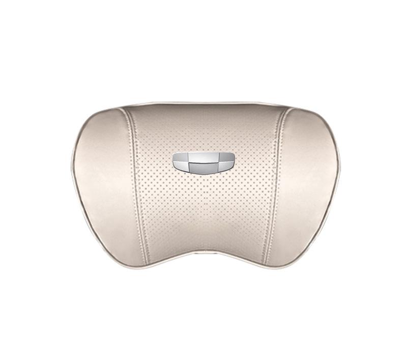 Suitable For Geometry Car Seat Headrest Lumbar Pillow White