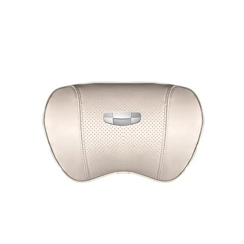 Suitable For Geometry Car Seat Headrest Lumbar Pillow White