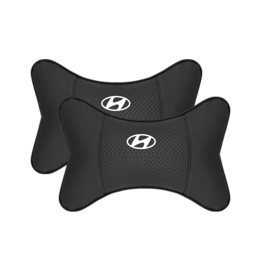 Suitable For Hyundai Car Seat Headrest Lumbar Pillow Black