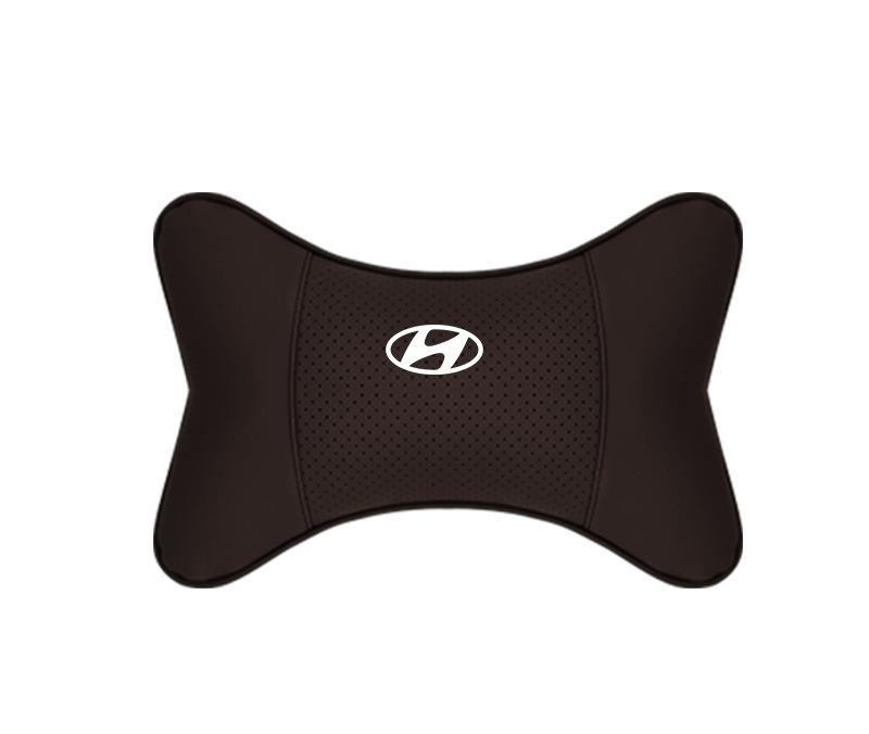 Suitable For Hyundai Car Seat Headrest Lumbar Pillow Mocha Brown