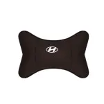 Suitable For Hyundai Car Seat Headrest Lumbar Pillow Mocha Brown