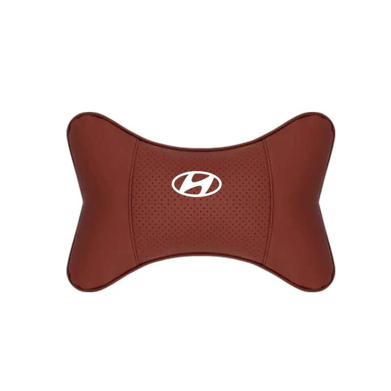 Suitable For Hyundai Car Seat Headrest Lumbar Pillow Wine Red