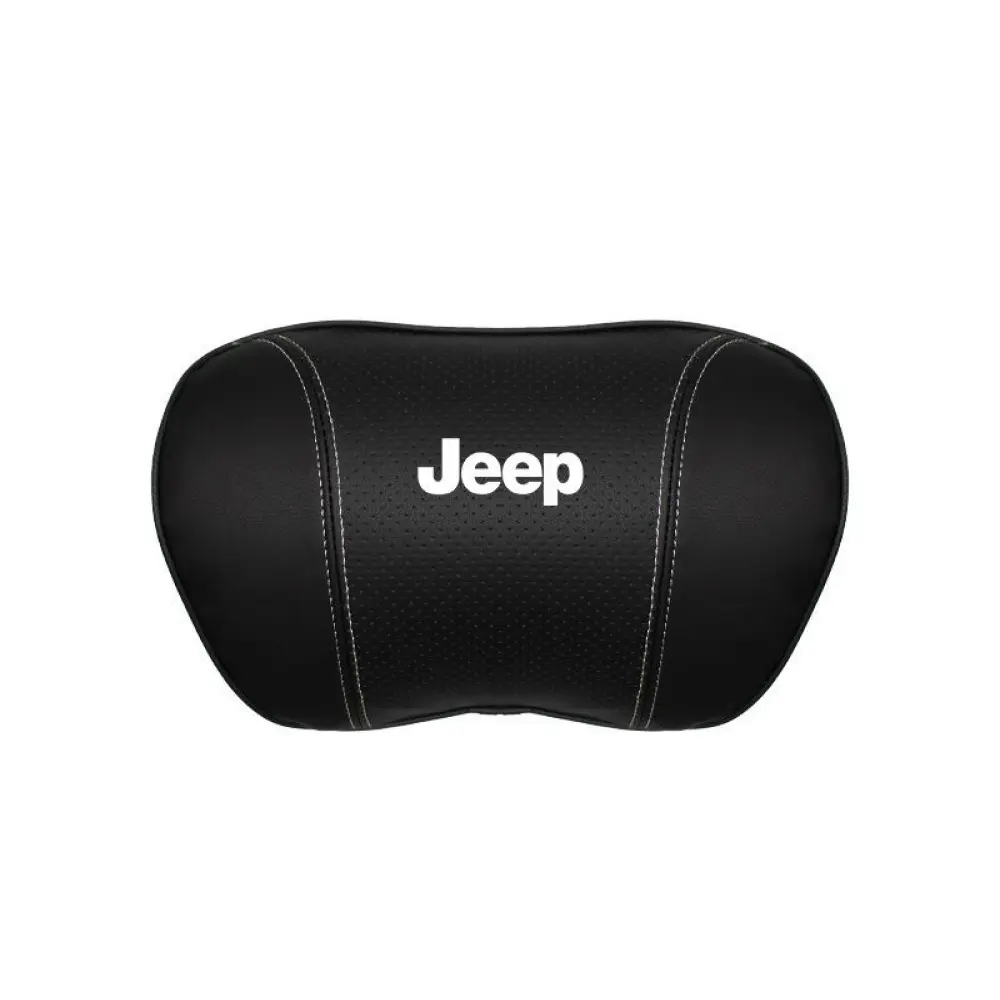 Suitable For Jeep Car Seat Headrest Lumbar Pillow Black