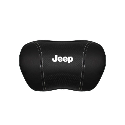 Suitable For Jeep Car Seat Headrest Lumbar Pillow Black 02