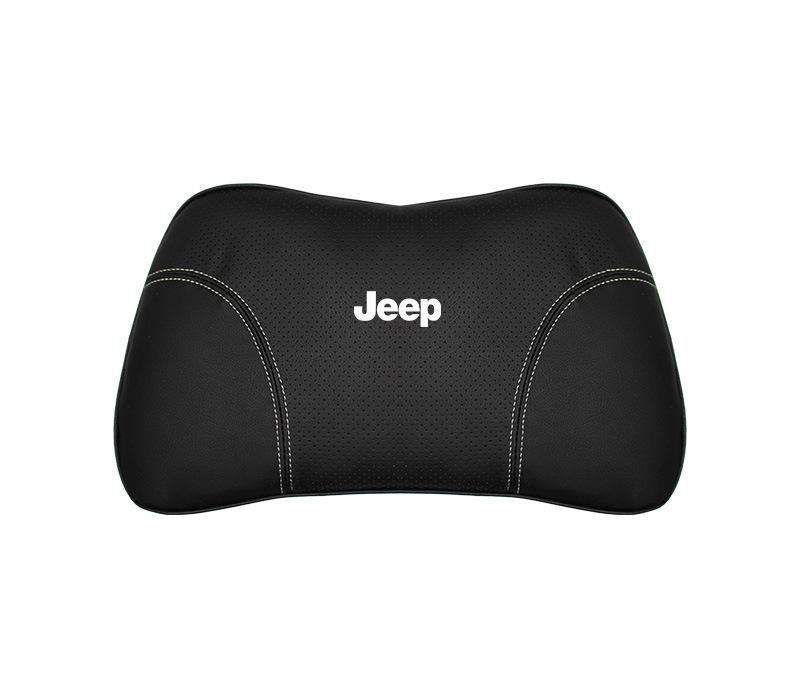 Suitable For Jeep Car Seat Headrest Lumbar Pillow Black
