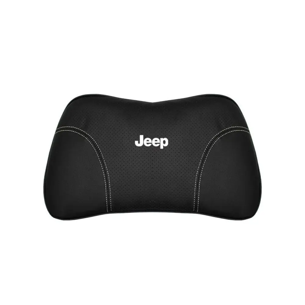 Suitable For Jeep Car Seat Headrest Lumbar Pillow Black