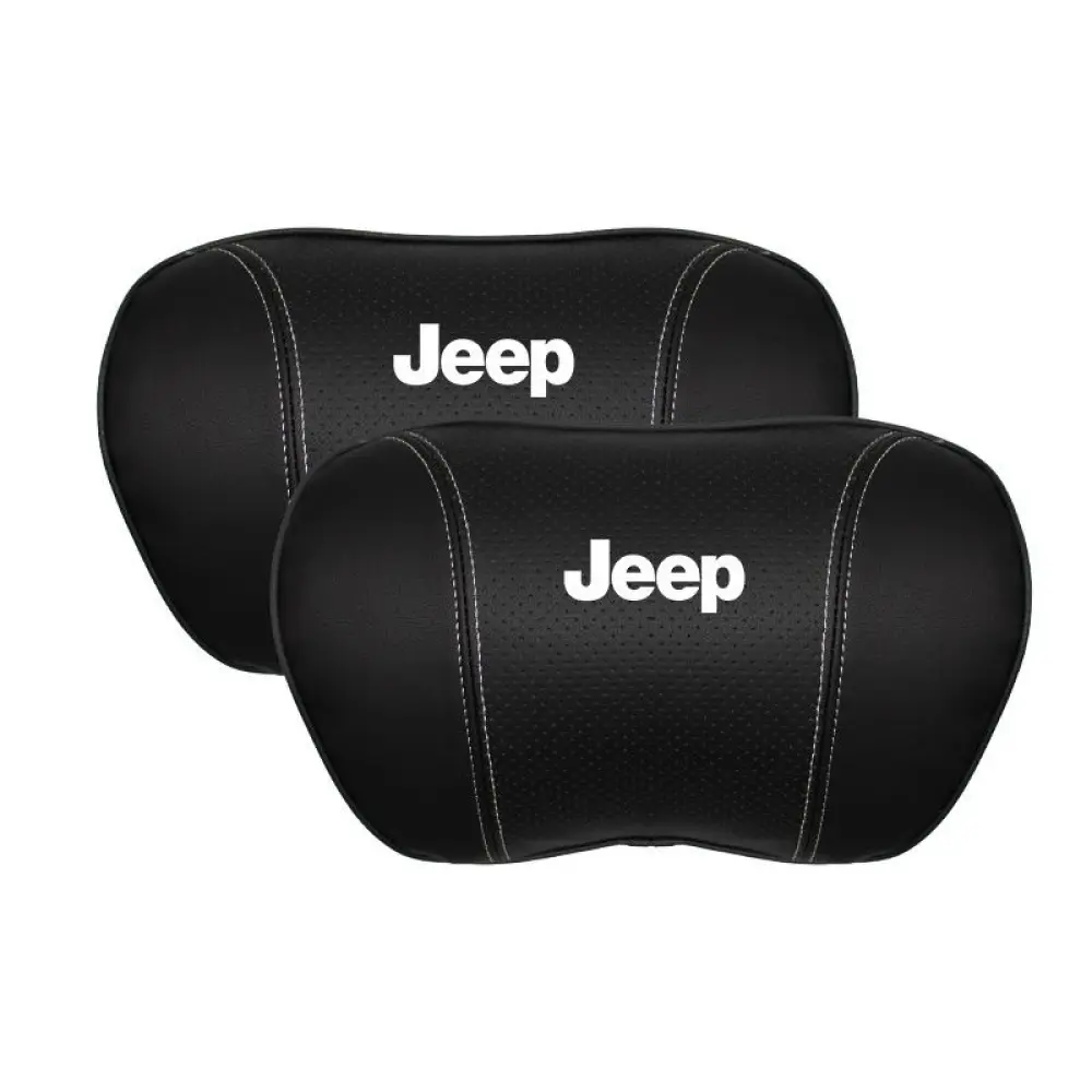 Suitable For Jeep Car Seat Headrest Lumbar Pillow Black