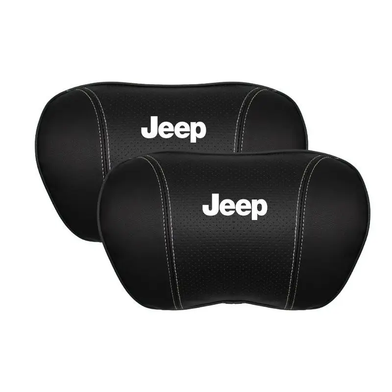Suitable For Jeep Car Seat Headrest Lumbar Pillow Black