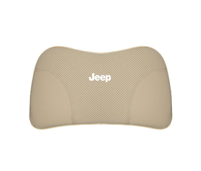 Suitable For Jeep Car Seat Headrest Lumbar Pillow Off-White