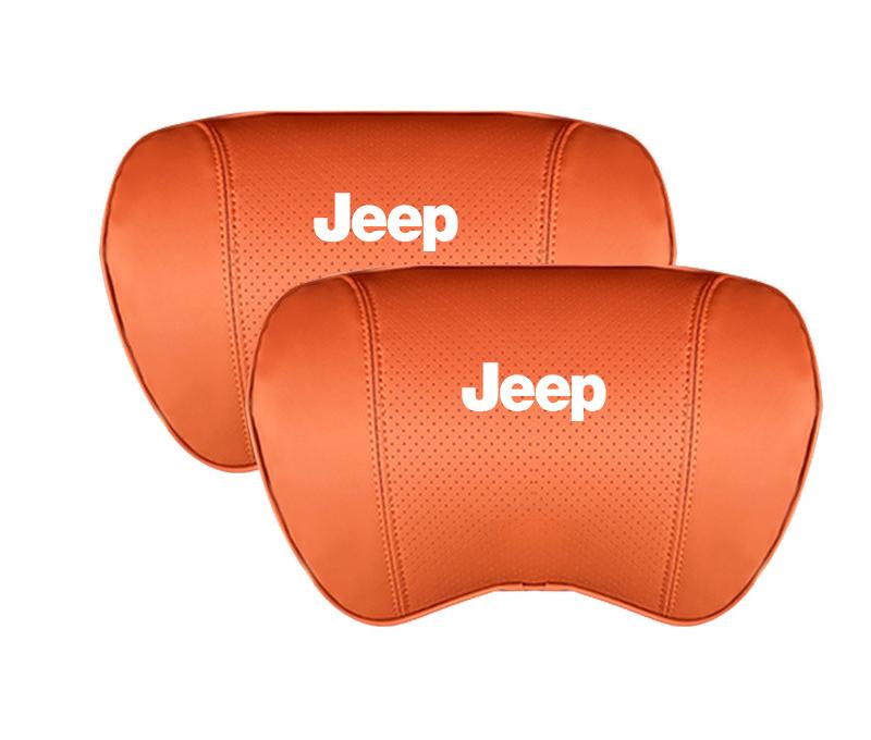 Suitable For Jeep Car Seat Headrest Lumbar Pillow Orange