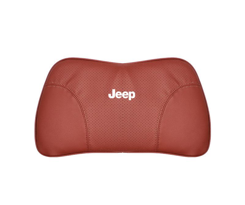 Suitable For Jeep Car Seat Headrest Lumbar Pillow Red