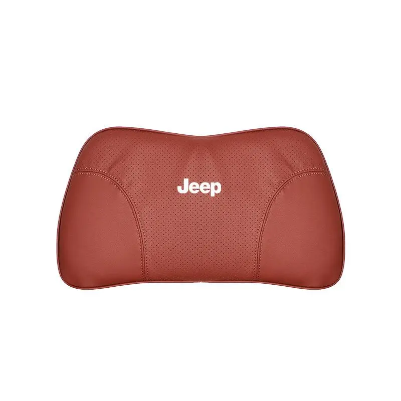 Suitable For Jeep Car Seat Headrest Lumbar Pillow Red