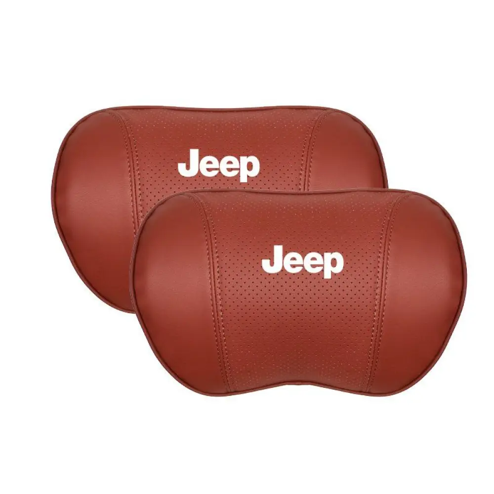Suitable For Jeep Car Seat Headrest Lumbar Pillow Red