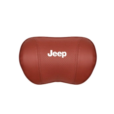 Suitable For Jeep Car Seat Headrest Lumbar Pillow Red 02