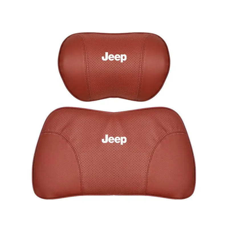Suitable For Jeep Car Seat Headrest Lumbar Pillow Red