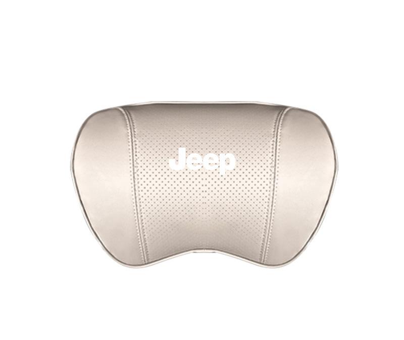 Suitable For Jeep Car Seat Headrest Lumbar Pillow White