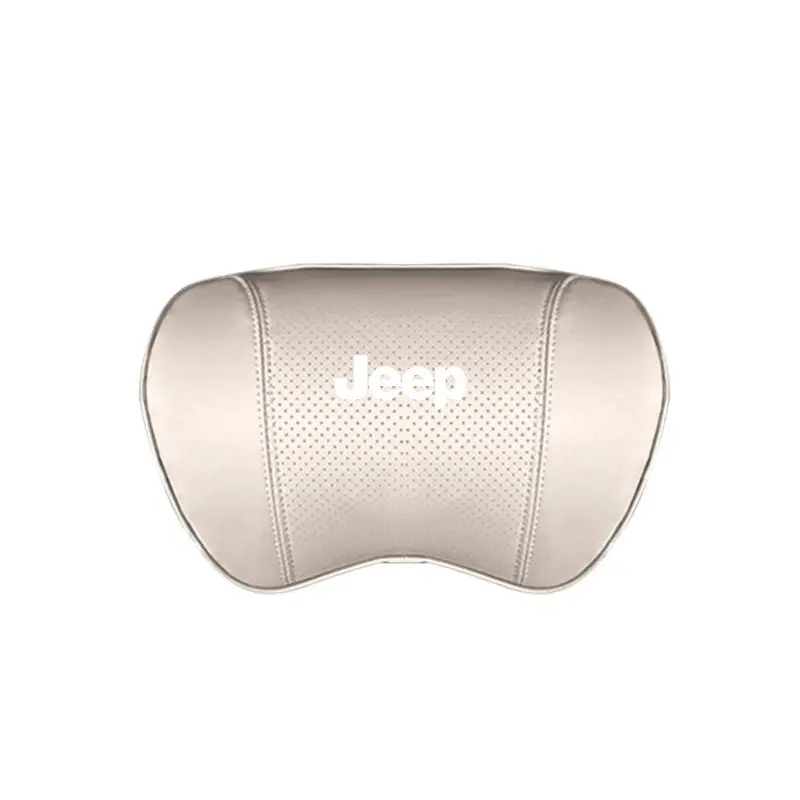 Suitable For Jeep Car Seat Headrest Lumbar Pillow White