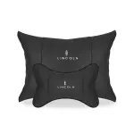 Suitable For Lincoln Car Seat Headrest Lumbar Pillow Black