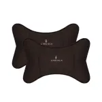 Suitable For Lincoln Car Seat Headrest Lumbar Pillow Mocha Brown
