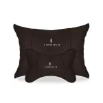 Suitable For Lincoln Car Seat Headrest Lumbar Pillow Mocha Brown