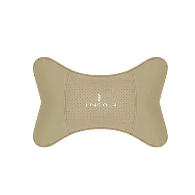 Suitable For Lincoln Car Seat Headrest Lumbar Pillow Off-White