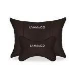 Suitable For Lynk & Co Car Seat Headrest And Lumbar Pillow Mocha Brown
